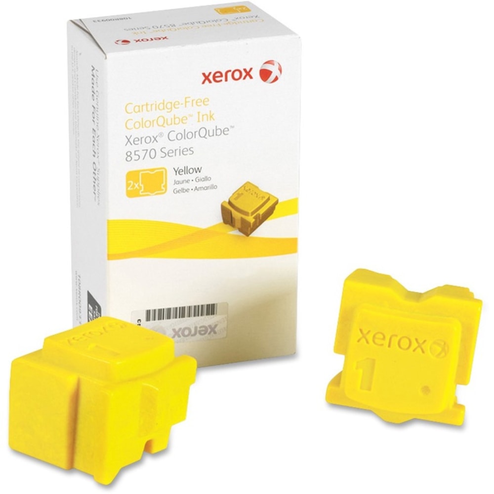 Xerox 8570 ColorQube Yellow Solid Ink, Pack Of 2, 108R00928 MPN:108R00928