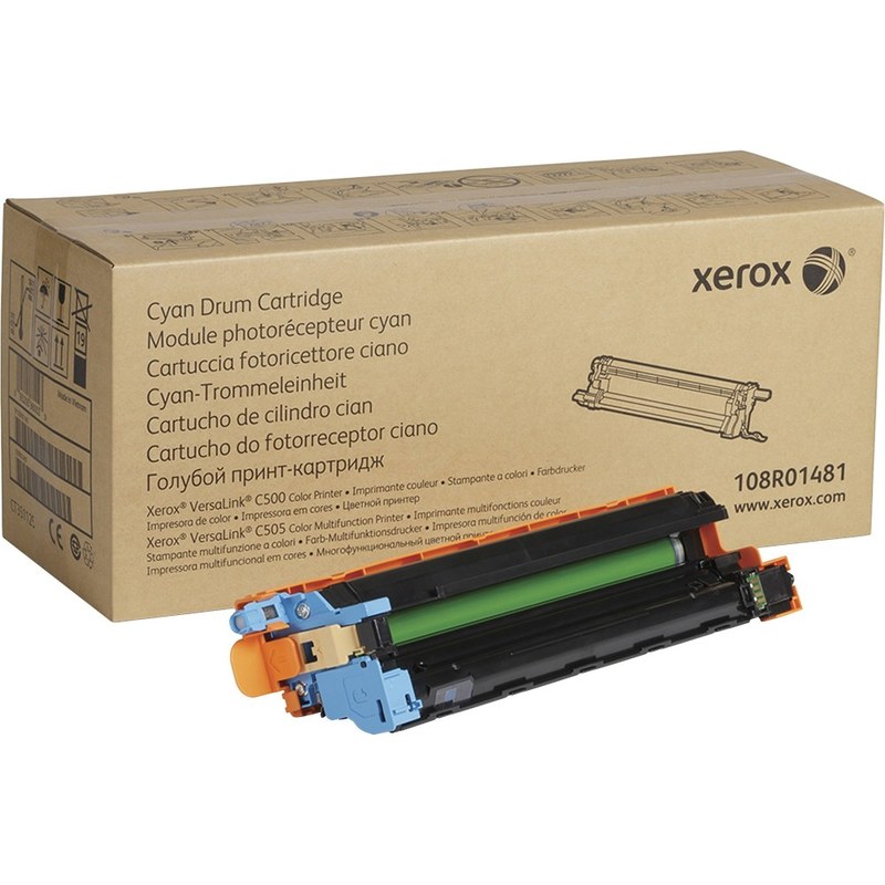 Xerox VersaLink C500/C505 Drum Cartridge - Laser Print Technology - 40000 Pages - 1 Each - Cyan MPN:108R01481