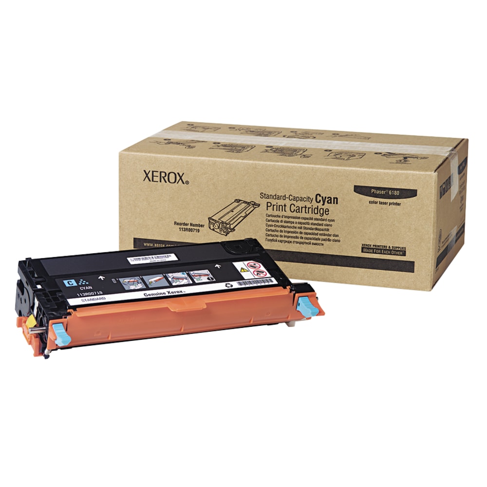 Xerox 6180/6180MFP Cyan Toner Cartridge, 113R00719 MPN:113R00719