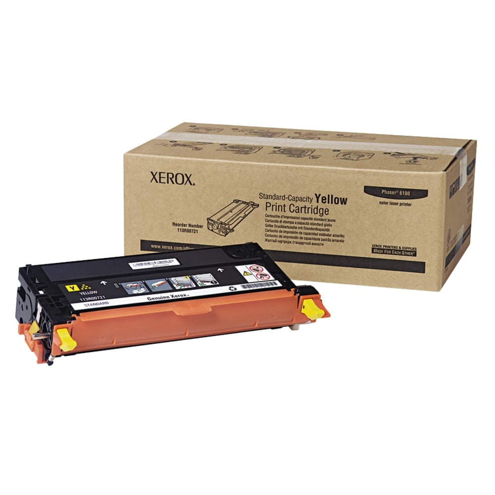 Xerox 6180/6180MFP Yellow Toner Cartridge, 113R00721 MPN:113R00721