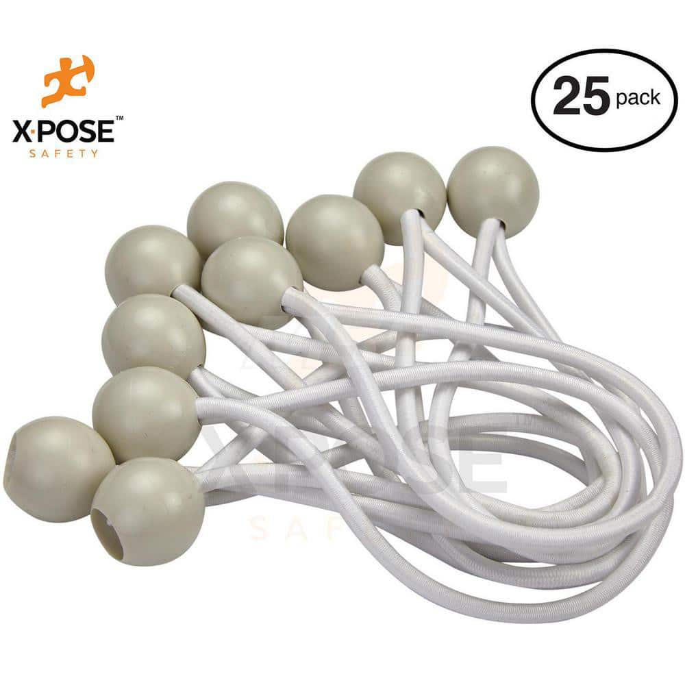 Bungee Cord Tie Down: Ball, Non-Load Rated MPN:BB-6W-25-X