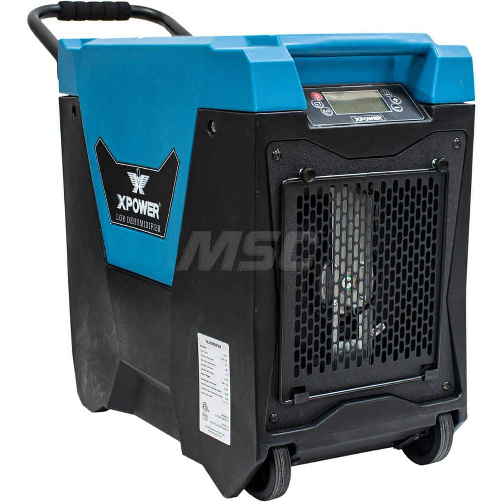 Dehumidifiers, Dehumidifier Type: Portable, Saturation Capacity: 145 pt, Height (Inch): 22.5, Depth (Inch): 13.1, Width (Inch): 32, Amperage Rating: 6.7000 MPN:XD-85L2-BLUE