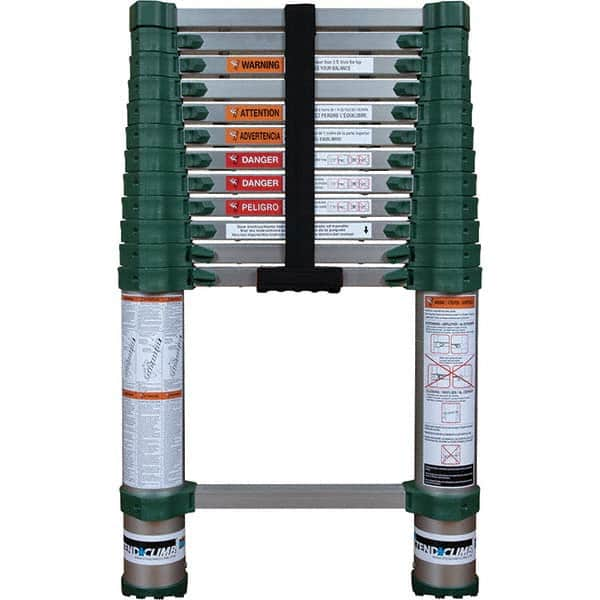 Extension Ladders, Ladder Type: Telescoping , Working Length (Feet): 9.5 , Retracted Ladder Height: 32.0000in , Body Material: Aluminum  MPN:780p+