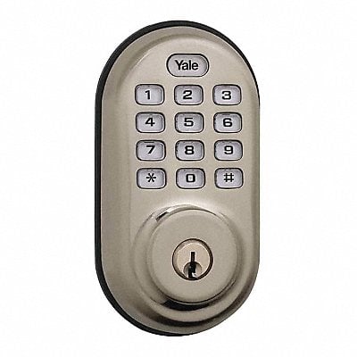 Electronic Keyless Deadbolt Satin Nickel MPN:YRD216HA619