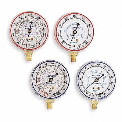 Gauge 2-1/2 In Dia High Side Red 500 psi MPN:49001