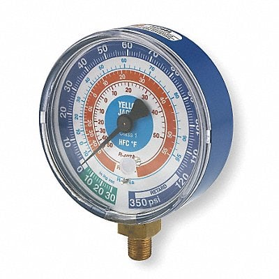 Gauge 3-1/8 In Dia Low Side Blue 350 psi MPN:49138