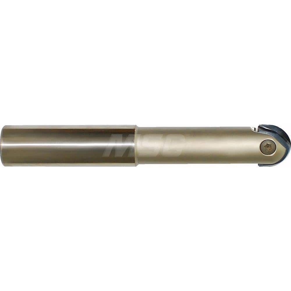 Indexable Ball Nose End Mill: 16 mm Cut Dia, 125 mm OAL MPN:ZBS1602