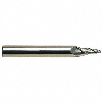 Tapered End Mill Single End 1/4 Carbide MPN:88552