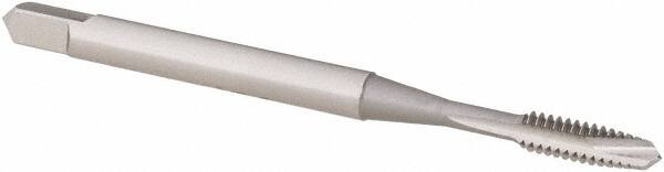 Spiral Point Tap: #4-40, UNC, 2 Flutes, Plug, 2B/3B, Vanadium High Speed Steel, Bright Finish MPN:K9162