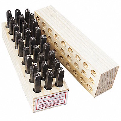 Steel Stamps Set 2-7/16 Shank L Steel MPN:05271