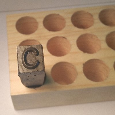 Hand Stamp Letter C 3/16in Reversed MPN:YOU-05274-C