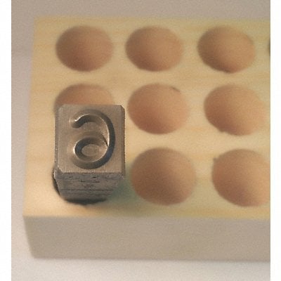 Hand Stamp Number 9 1/4in Steel Reversed MPN:YOU-06094-9