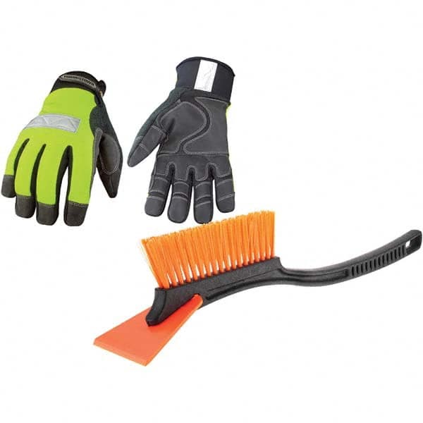 Gloves: Size 2XL, Micro-Fleece-Lined, Microfleece & Synthetic Leather MPN:66780327/534032