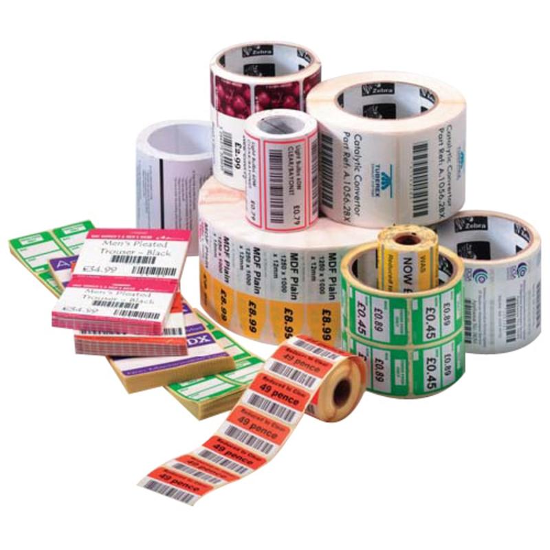 Zebra ZSelect 4000T Paper Thermal Transfer Labels, E62757, 1 1/4in x 2 1/4in, White, Roll Of 2,100 MPN:800272-125