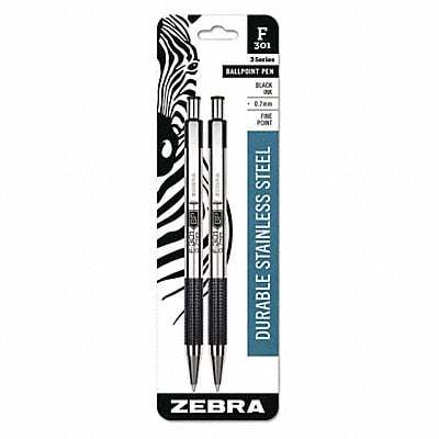 Ballpoint Pen Retractable Fine Black PK2 MPN:27112