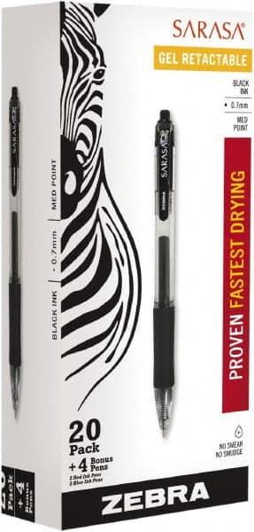 Roller Ball Pen: Conical Tip, Black Ink MPN:14680