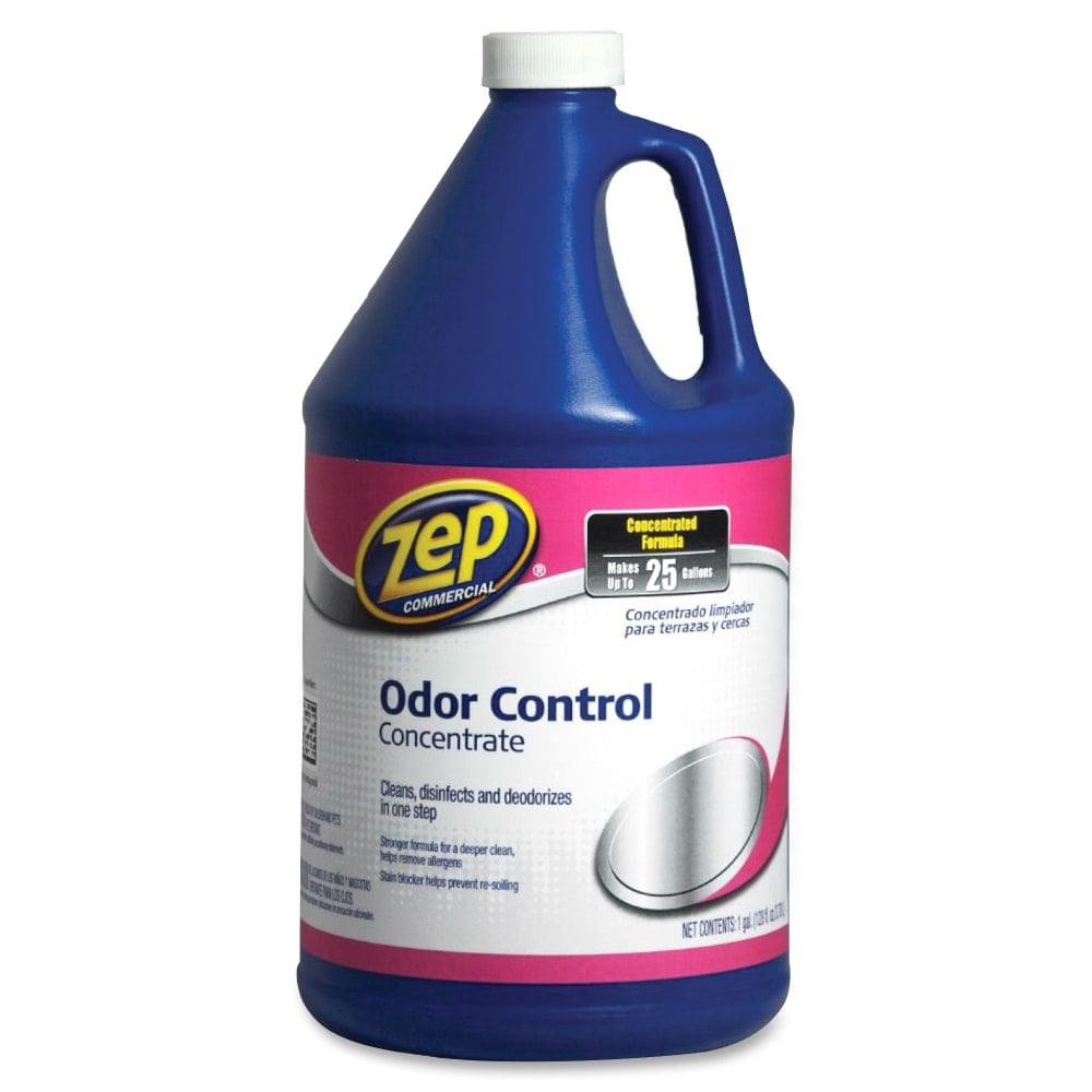 Zep Odor Control Concentrate - Concentrate - 128 fl oz (4 quart) - Fresh ScentBottle - 4 / Carton - Disinfectant - Blue (Min Order Qty 2) MPN:ZUOCC128CT