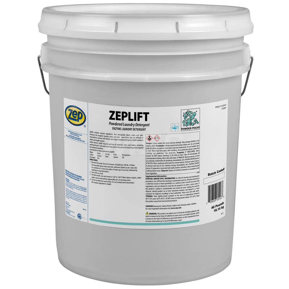 Laundry Detergent: Powder, 40 lb Pail MPN:132433