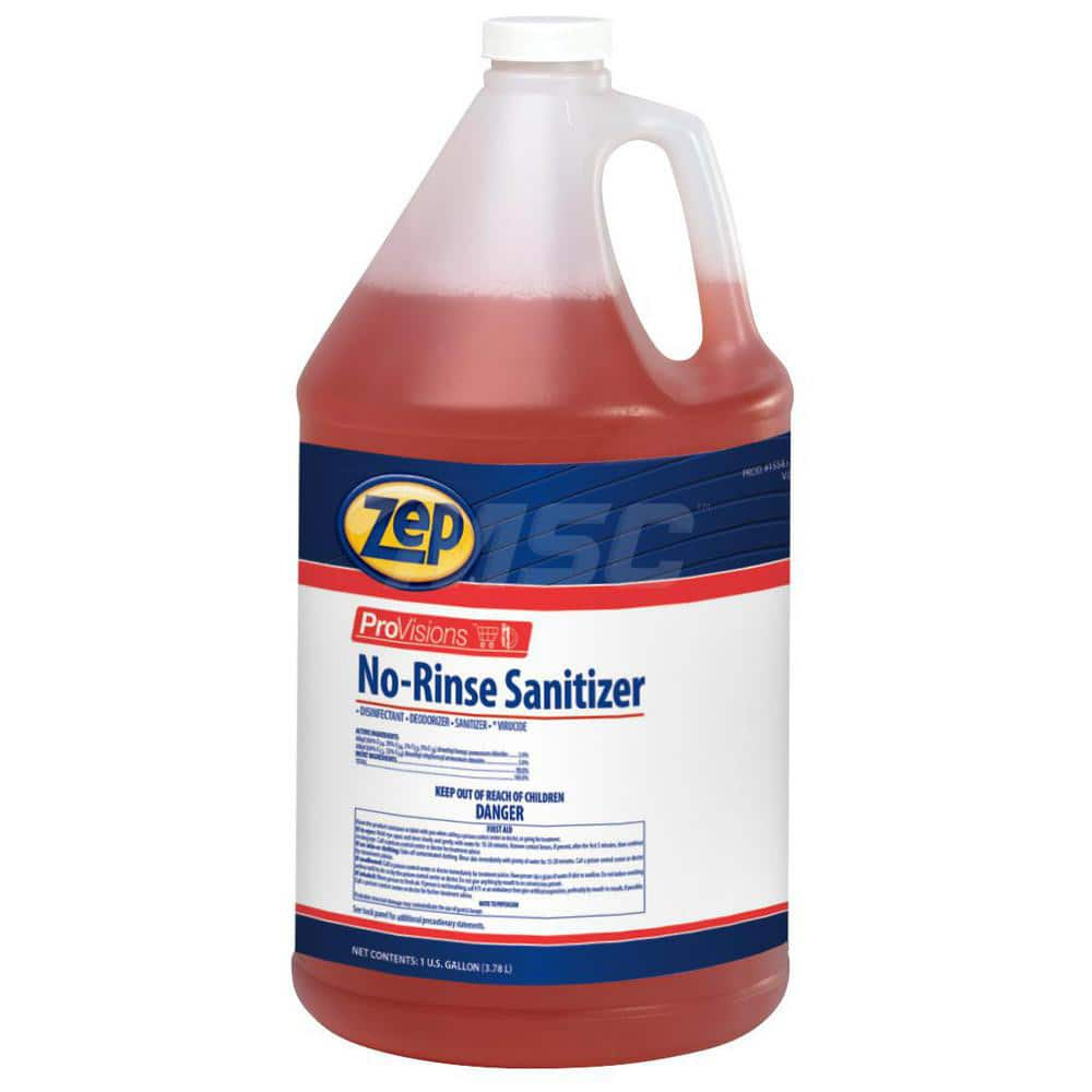 No-Rinse Sanitizer,1 gallon Bottle, Red, 4/Pack MPN:155424