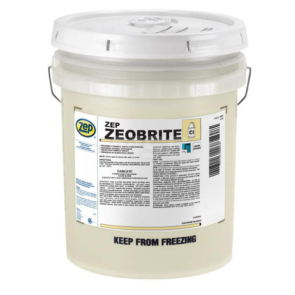 ZeoBrite Liquid Bleach: Liquid, 5 gal Pail MPN:86835