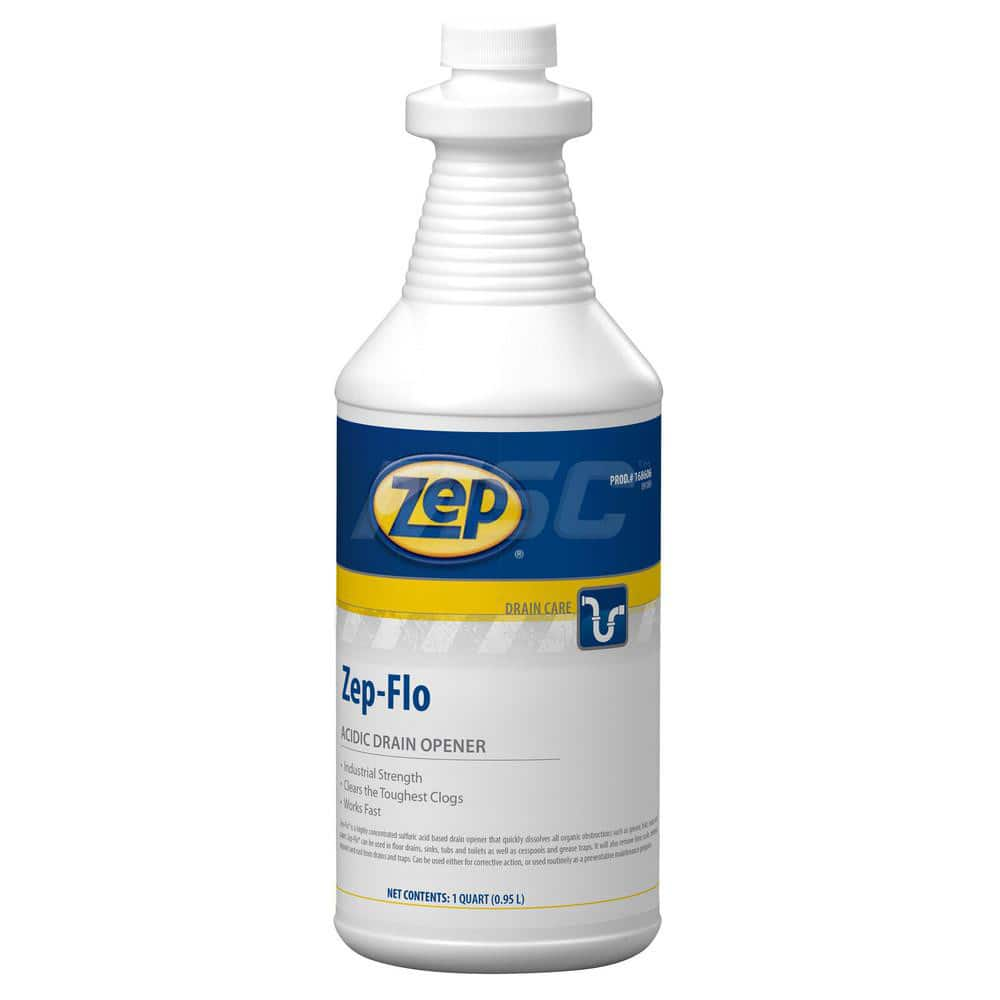 Zep-Flo Drain Solvent, 1 quart Bottle, 6/Pack MPN:168606