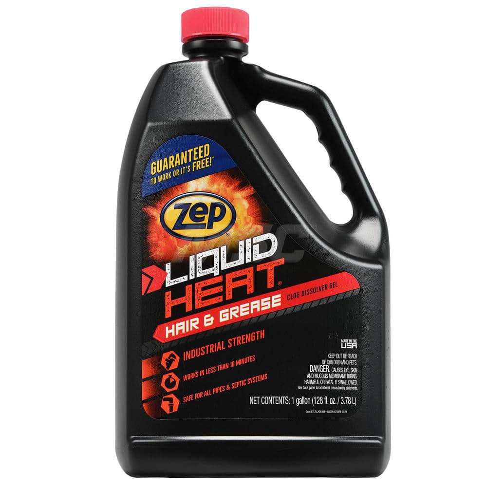 Liquid Heat Drain Opener, 1 gallon Bottle, 4/Pack MPN:ZULHG128