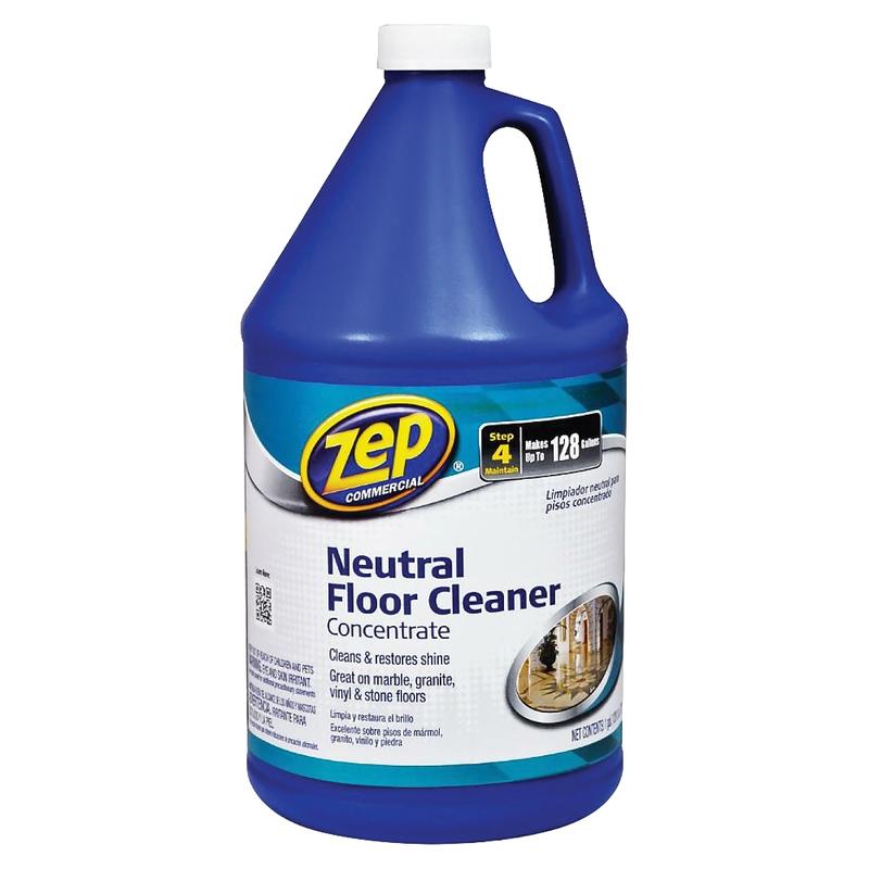 Zep Concentrated Neutral Floor Cleaner, 128 Oz Bottle (Min Order Qty 4) MPN:ZUNEUT128