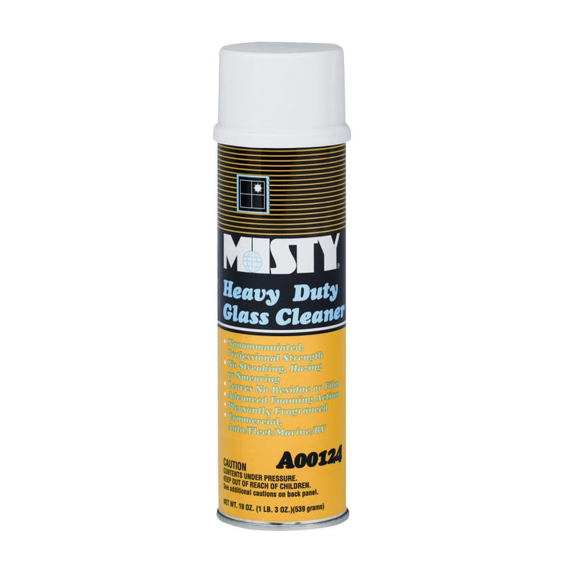 Amrep Misty Heavy-Duty Glass Cleaner Aerosol Spray, Fruit Scent, 20 Oz Can, Case Of 12 MPN:1001482