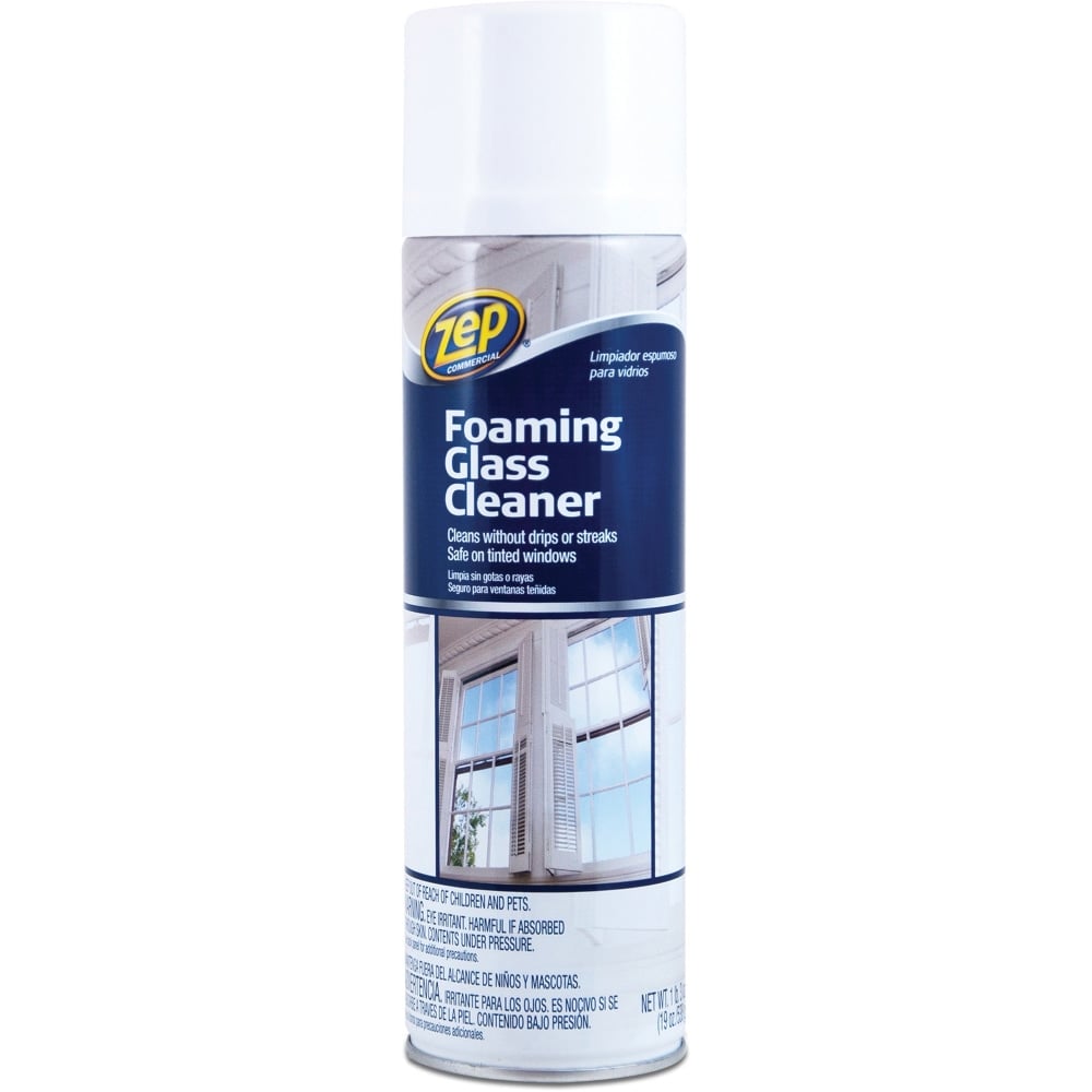 Zep Foaming Glass Cleaner, 19 Oz Bottle (Min Order Qty 10) MPN:1046502