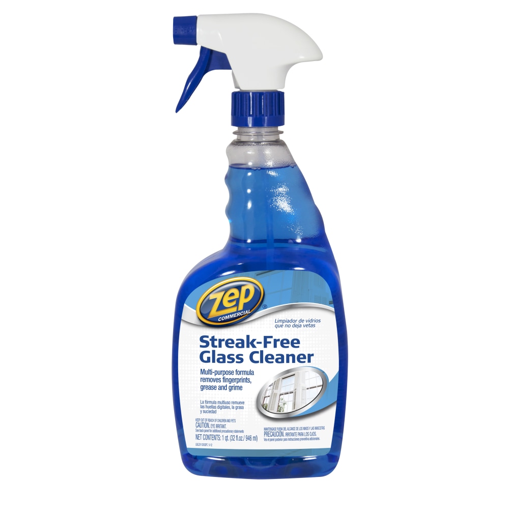 Zep Streak-Free Glass Cleaner, 32 Oz Bottle (Min Order Qty 11) MPN:ZU112032