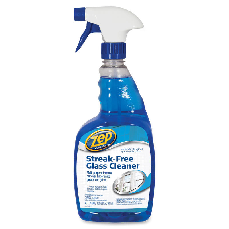 Zep Commercial Streak-Free Glass Cleaner Spray, 32 Oz Bottle, Case Of 12 MPN:ZU112032CT