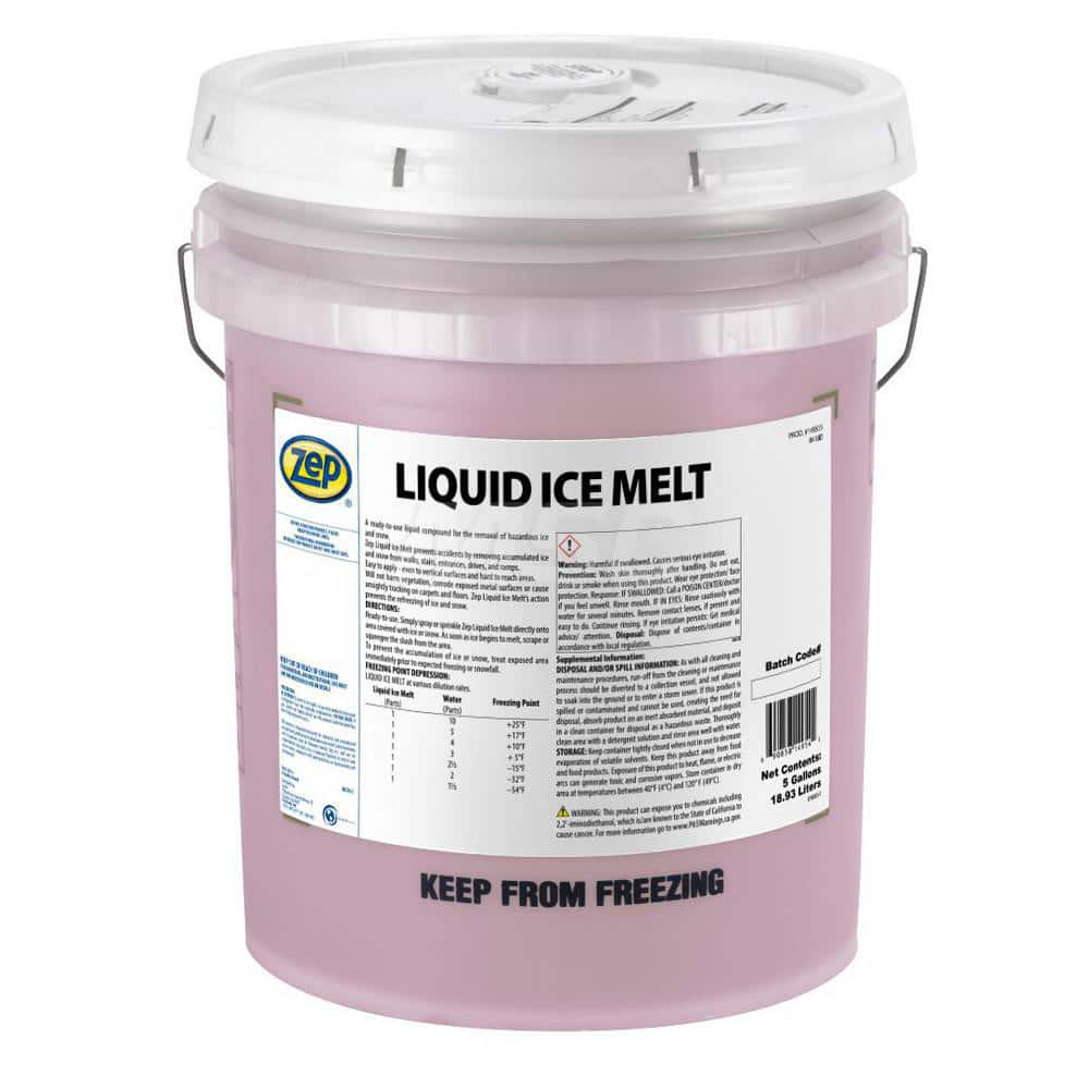 Ice & Snow Melter & De-Icer: Ethylene Glycol & Triethanalamine, Liquid, 5 lb Pail MPN:149535