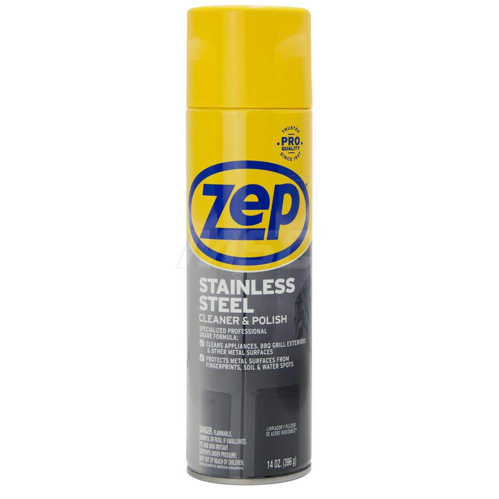 Stainless Steel Cleaner & Polish: 14 fl oz Aerosol Can, Characteristic Scent MPN:ZUSSTL14