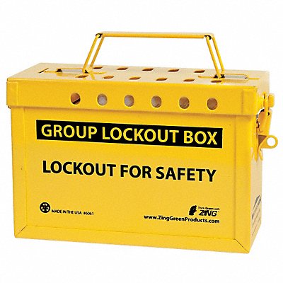 Group Lockout Box 13 Locks Max Yellow MPN:6061