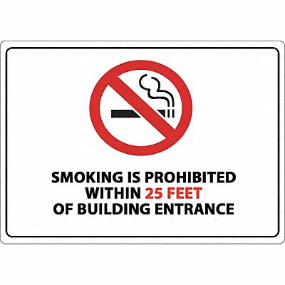 Label No Smoking within 25 Feet PK2 MPN:1869S