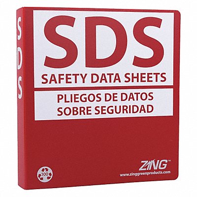 GHS SDS Binder 1-1/2 in Bilingual MPN:6033