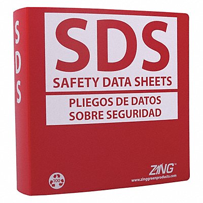 GHS SDS Binder 2-1/2 in Bilingual MPN:6034