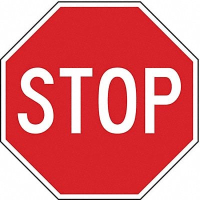 STOP Sign 12X12 Aluminum EGP Sheeting MPN:2480