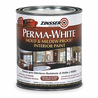 Latex Acryl InteriorWhiteSemiGlos 1 qt MPN:2754