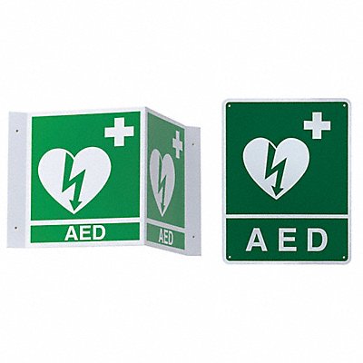 AED Wall Sign Kit 8-1/2 H x 11 W MPN:8000-0825