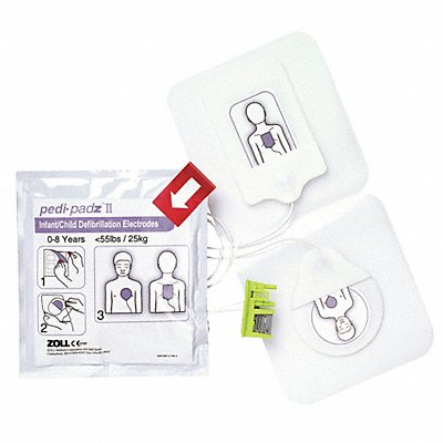 Pedi-padz II Defibrillator Pads Kid 2yr MPN:8900081001