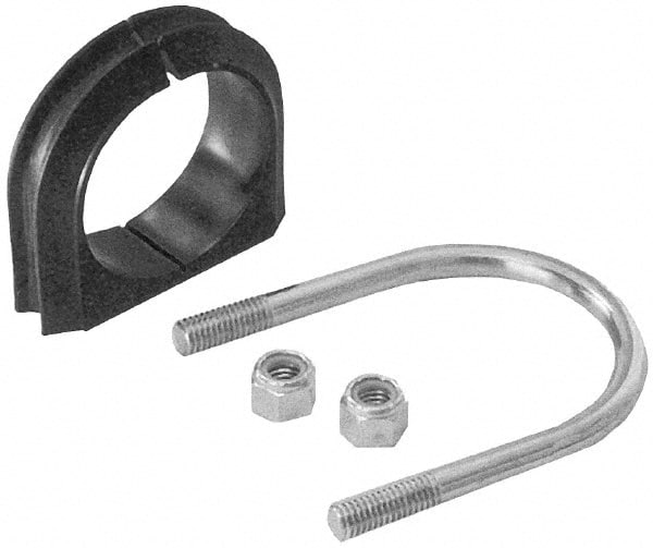 U-Bolt Clamp with Cushion: 1-1/4