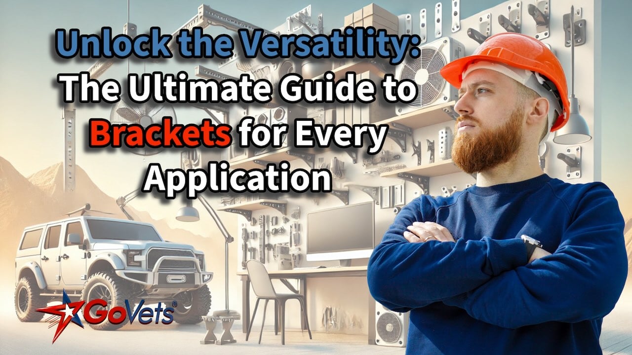 Brackets for every application - man crossing arms in hard hat looking at different bracket scenarios