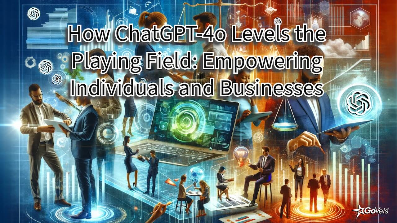 AI representation on how ChatGPT-4o Levels the Playing Field: Empowering Individuals and Businesses