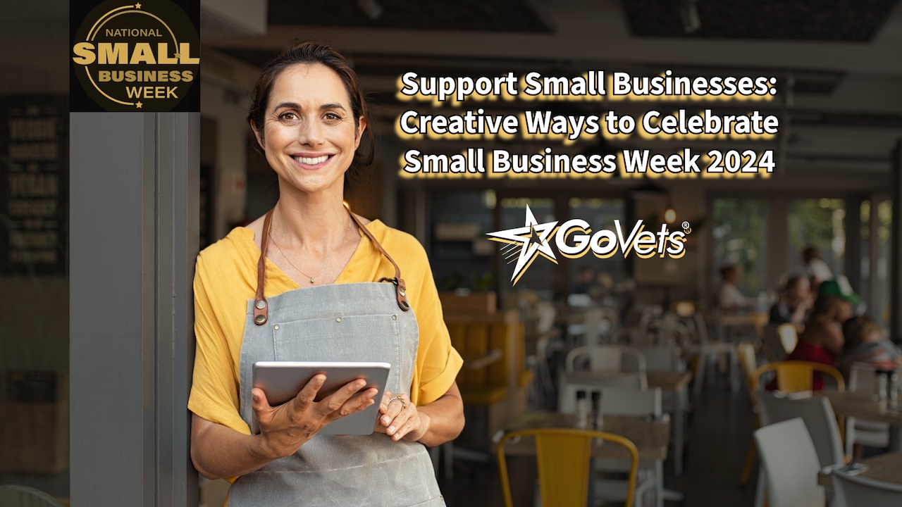 Support Small Businesses - woman restaurant owner smiling in front of business - Creative Ways to Celebrate Small Business Week 2024 