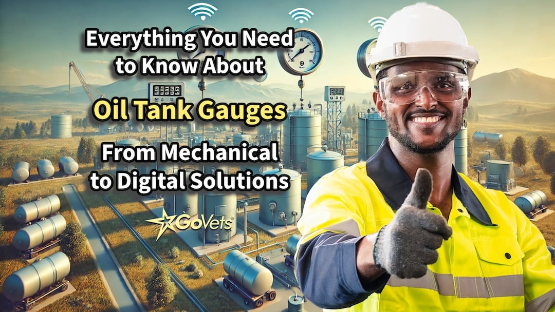 Everything You Need to Know About Oil Tank Gauges - From Mechanical to Digital Solutions - Man industrial background - govets