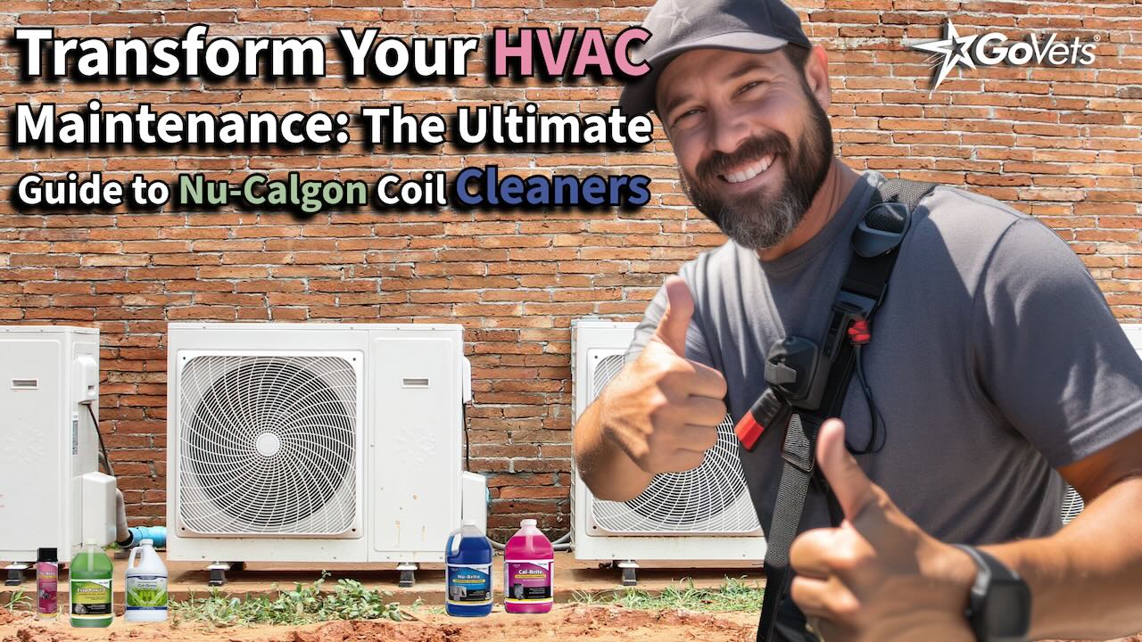 Transform Your HVAC Maintenance - The Ultimate Guide to Nu-Calgon Coil Cleaners - AC Repair person in front of AC units