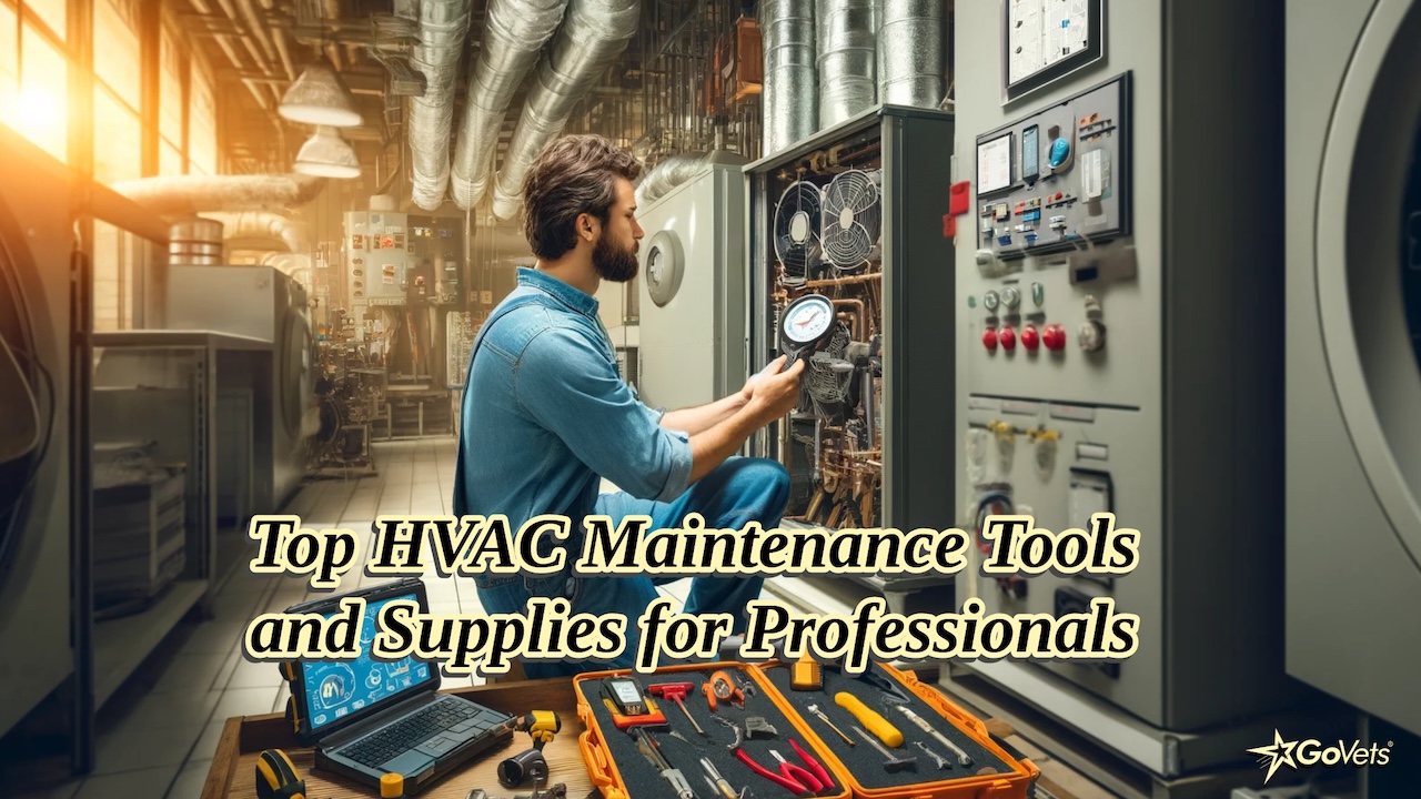 hvac technician repairing ac machine with test tools