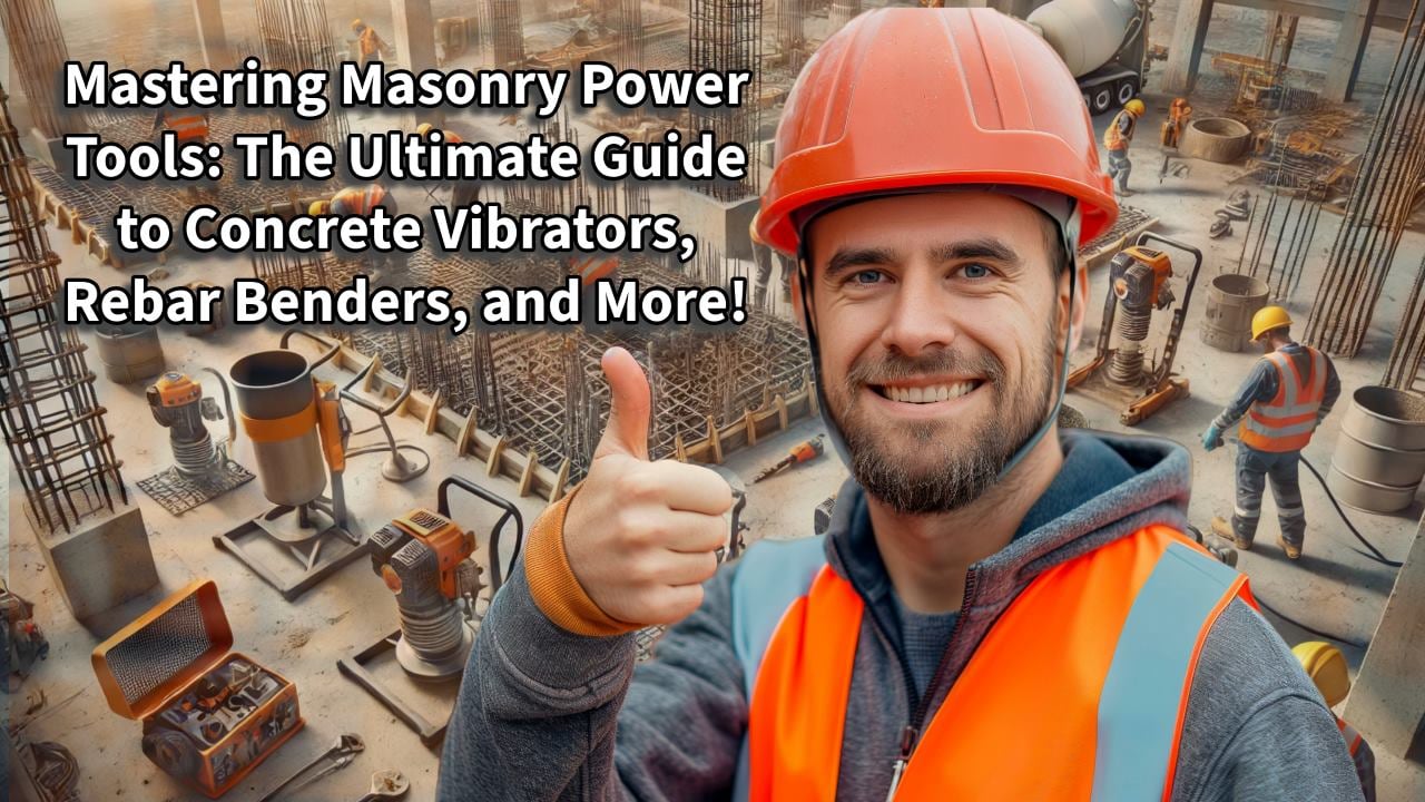 Mastering Masonry Power Tools - The Ultimate Guide to Concrete Vibrators, Rebar Benders